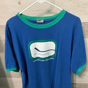 4/$40 Vintage Looking Heritage Canucks Printed Tee